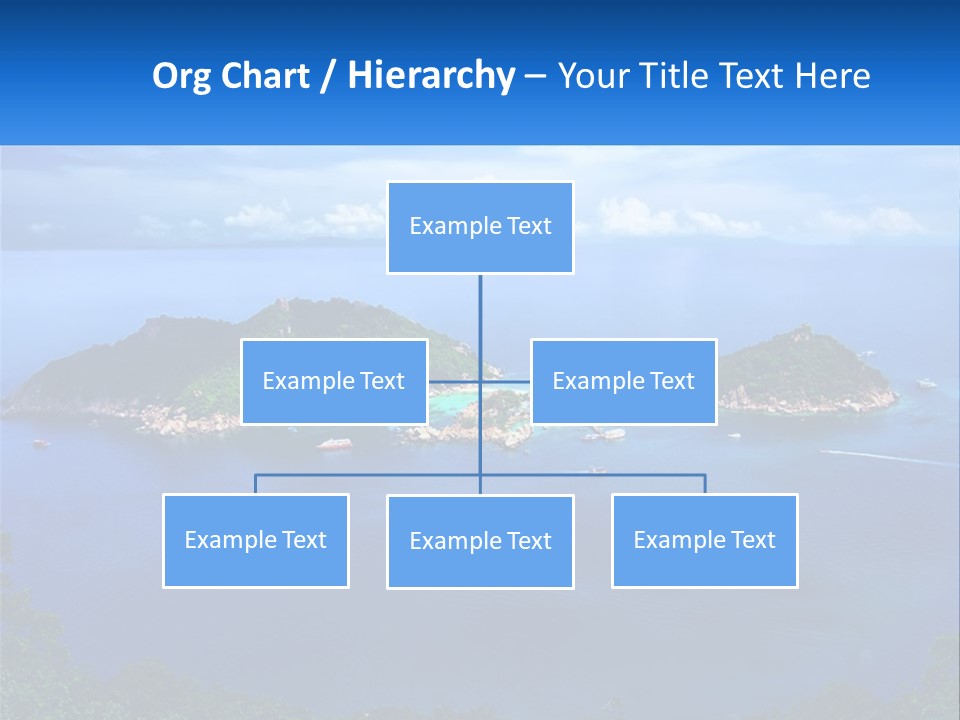 A Group Of Small Islands In The Middle Of A Body Of Water PowerPoint Template