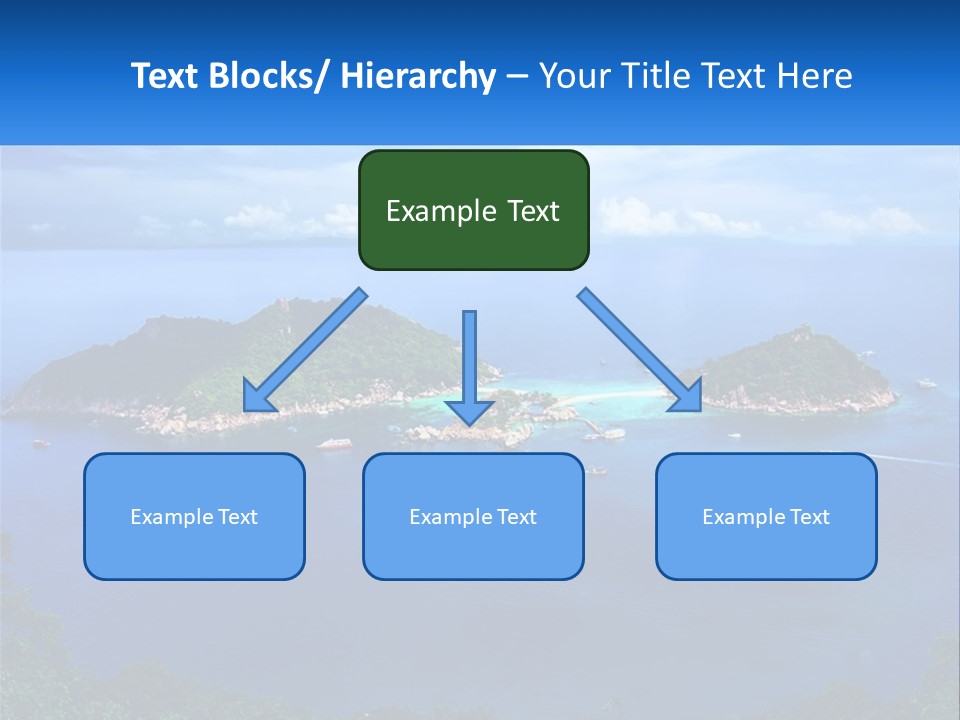 A Group Of Small Islands In The Middle Of A Body Of Water PowerPoint Template