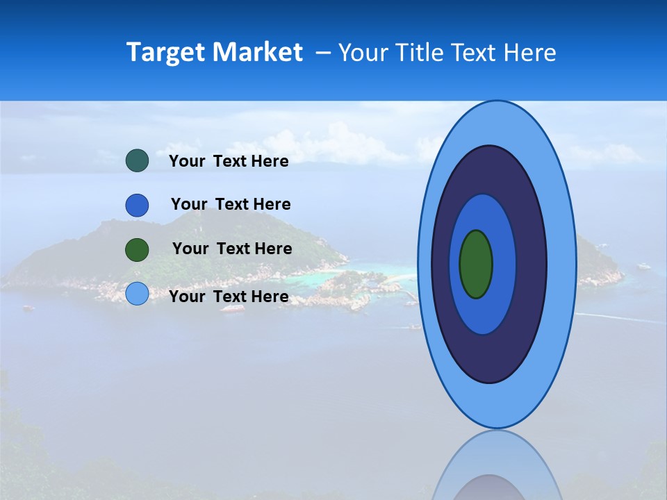 A Group Of Small Islands In The Middle Of A Body Of Water PowerPoint Template