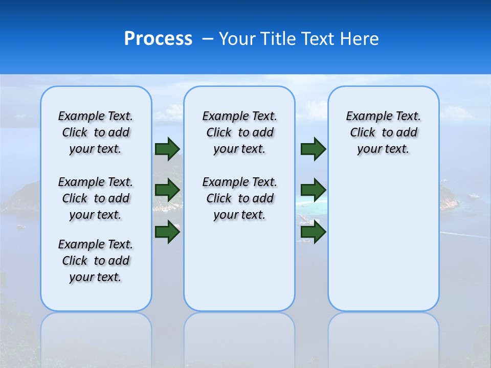 A Group Of Small Islands In The Middle Of A Body Of Water PowerPoint Template
