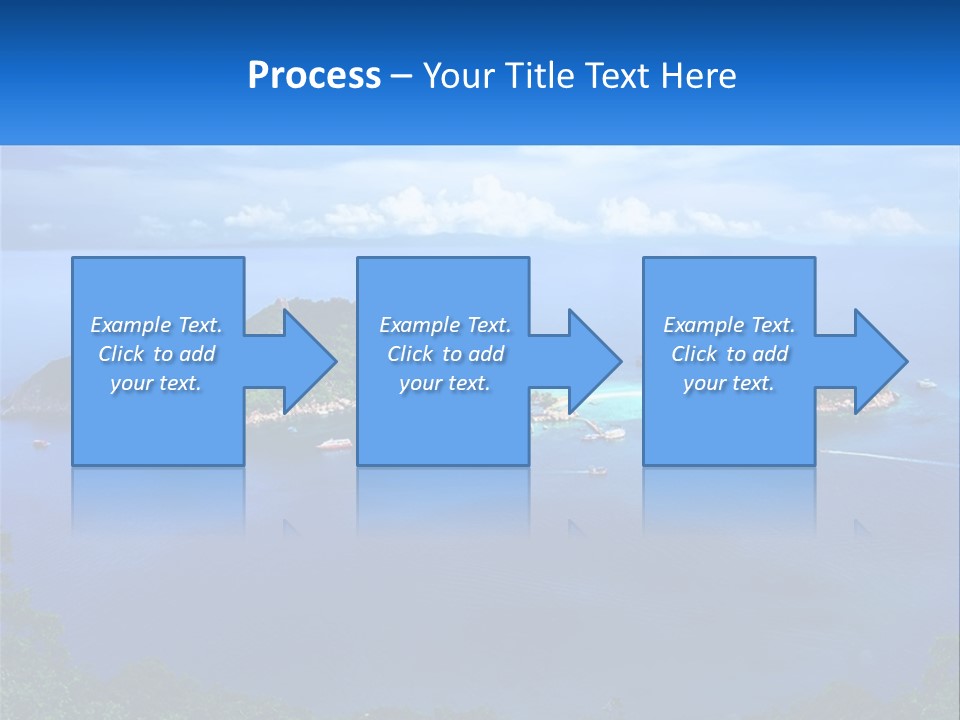 A Group Of Small Islands In The Middle Of A Body Of Water PowerPoint Template