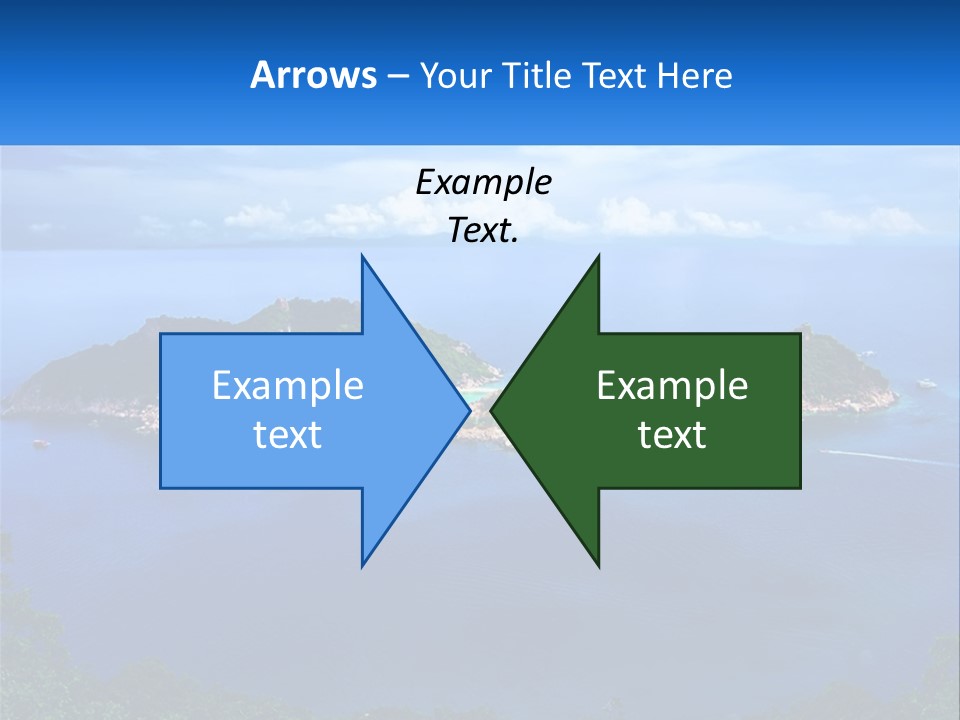 A Group Of Small Islands In The Middle Of A Body Of Water PowerPoint Template