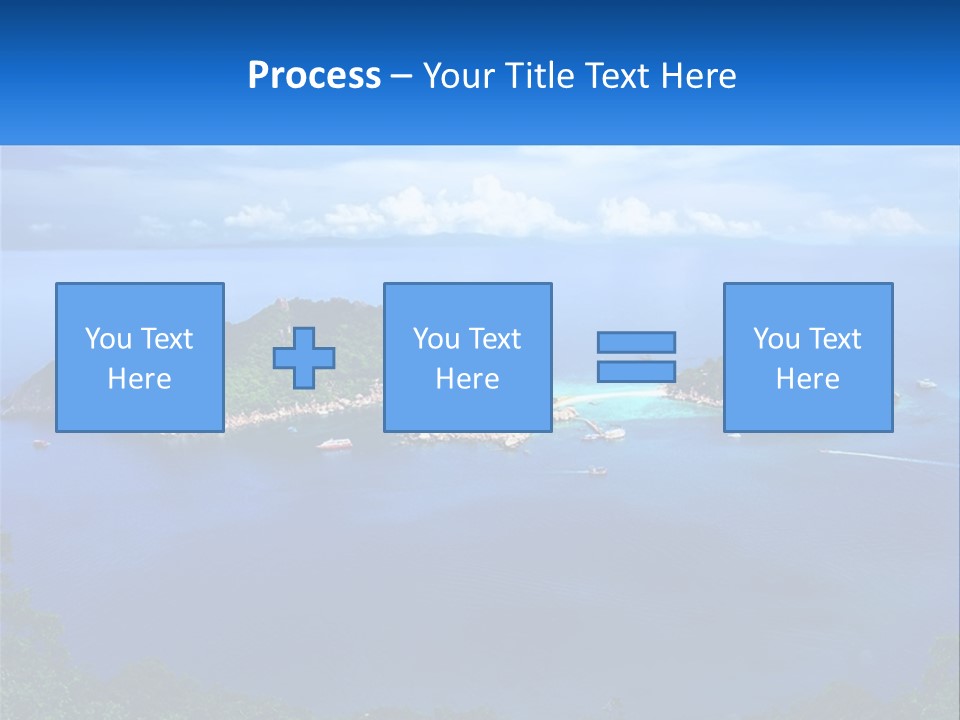 A Group Of Small Islands In The Middle Of A Body Of Water PowerPoint Template