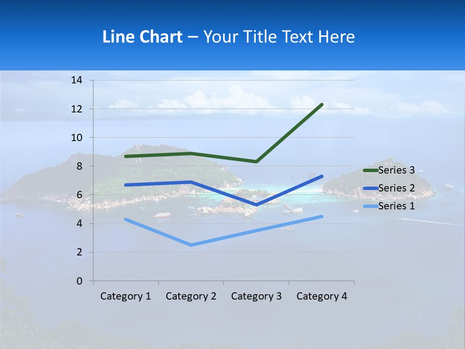 A Group Of Small Islands In The Middle Of A Body Of Water PowerPoint Template