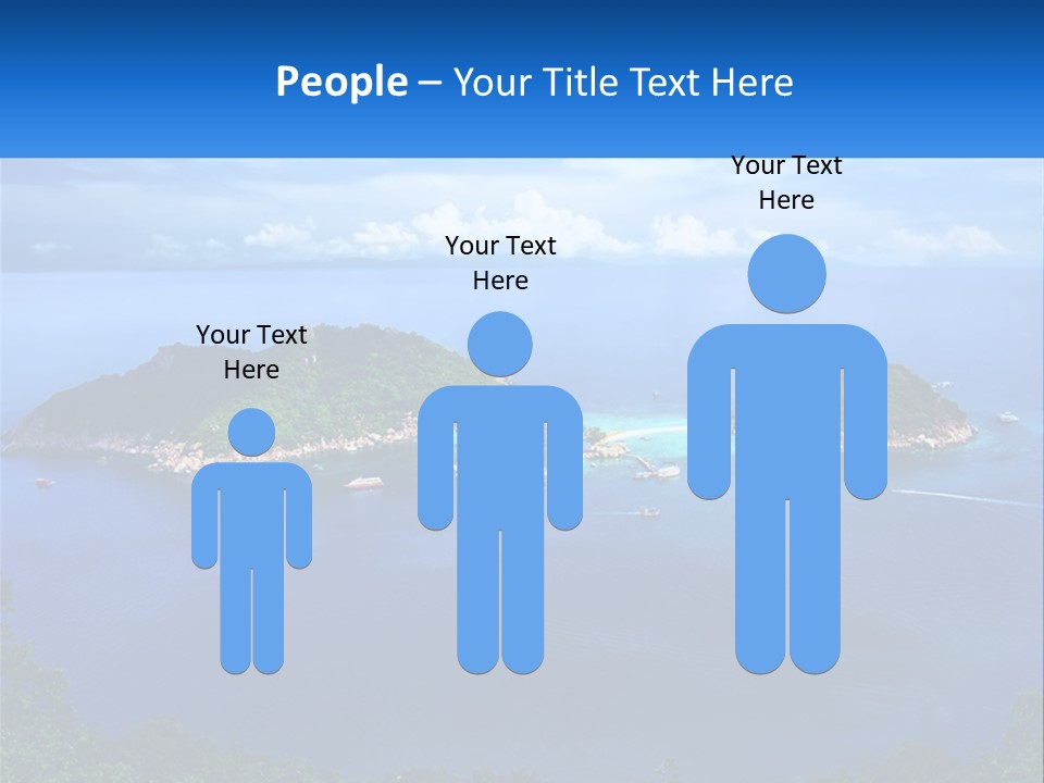 A Group Of Small Islands In The Middle Of A Body Of Water PowerPoint Template