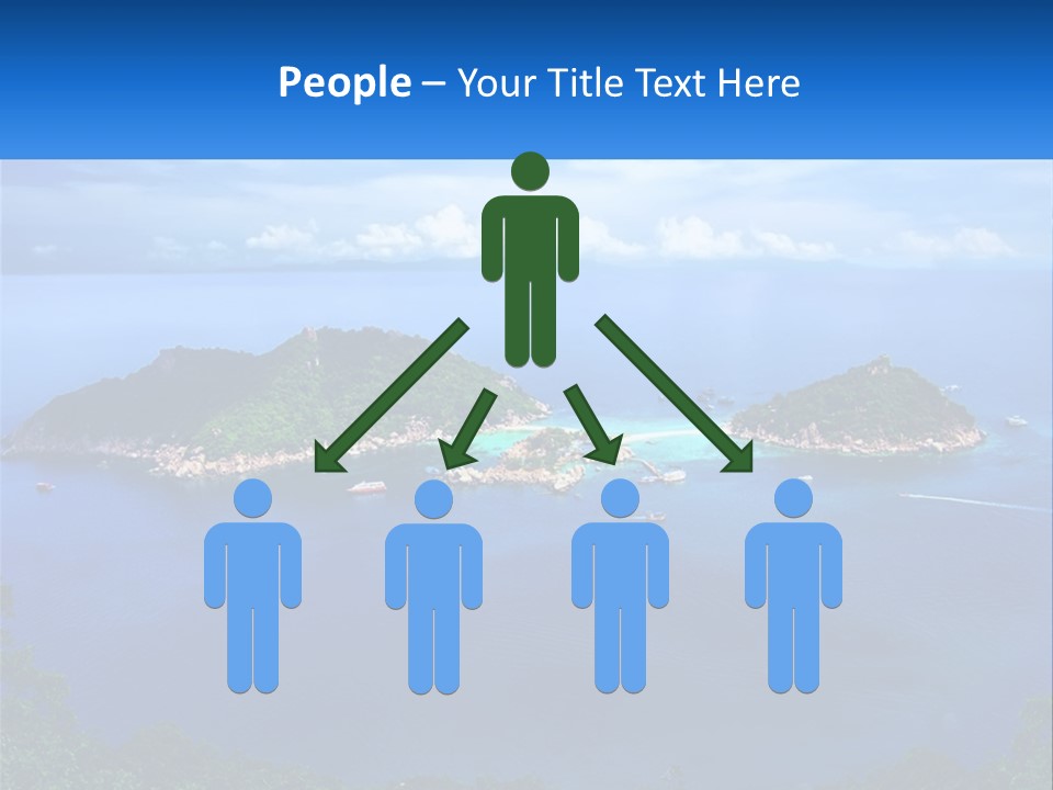 A Group Of Small Islands In The Middle Of A Body Of Water PowerPoint Template