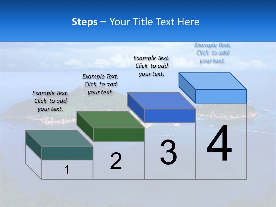 A Group Of Small Islands In The Middle Of A Body Of Water PowerPoint Template