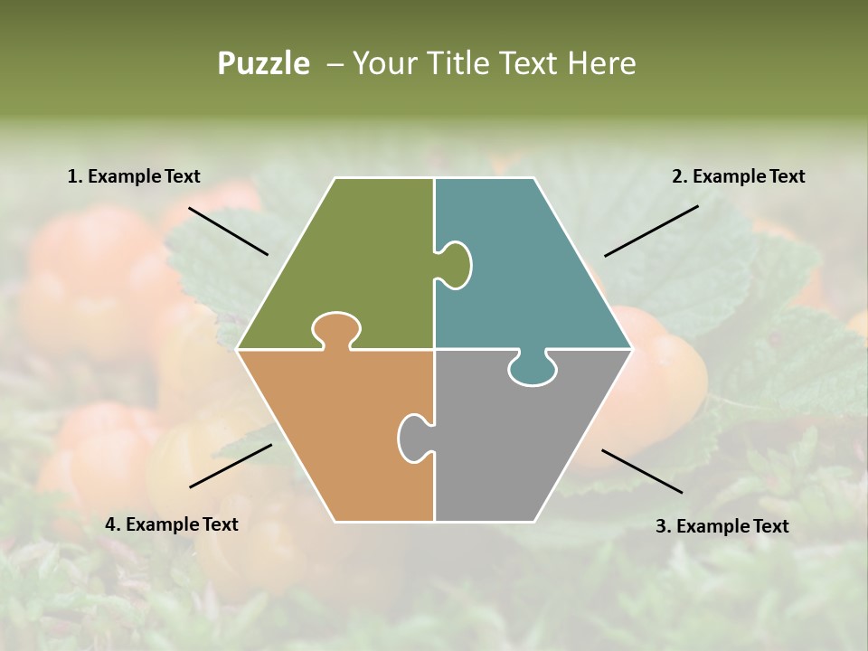 A Group Of Orange Berries Sitting On Top Of Green Leaves PowerPoint Template