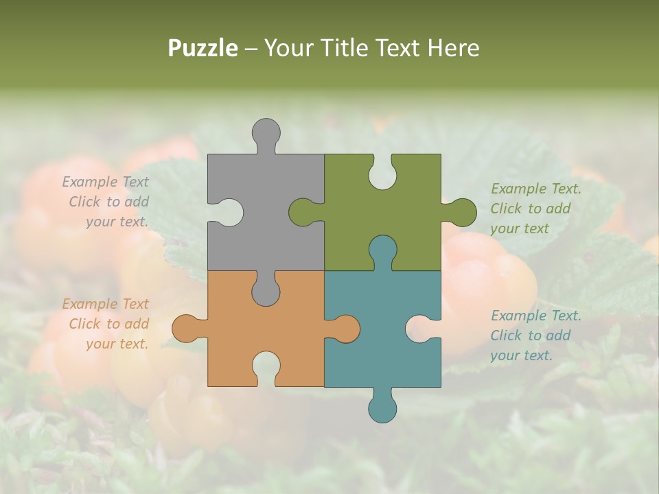 A Group Of Orange Berries Sitting On Top Of Green Leaves PowerPoint Template