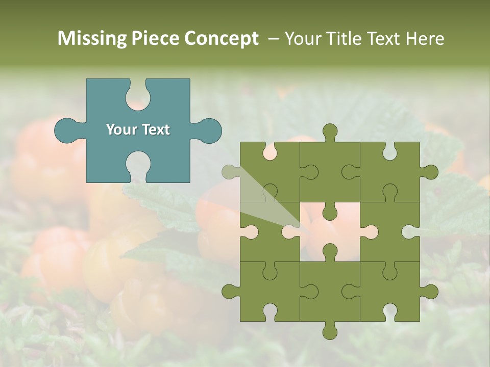 A Group Of Orange Berries Sitting On Top Of Green Leaves PowerPoint Template