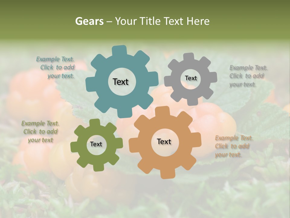 A Group Of Orange Berries Sitting On Top Of Green Leaves PowerPoint Template