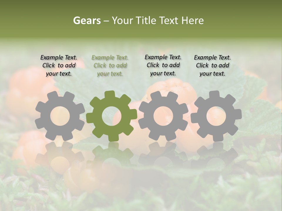 A Group Of Orange Berries Sitting On Top Of Green Leaves PowerPoint Template