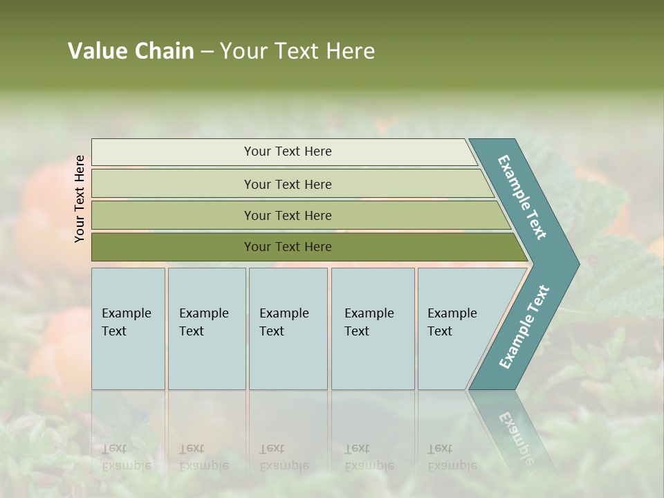 A Group Of Orange Berries Sitting On Top Of Green Leaves PowerPoint Template