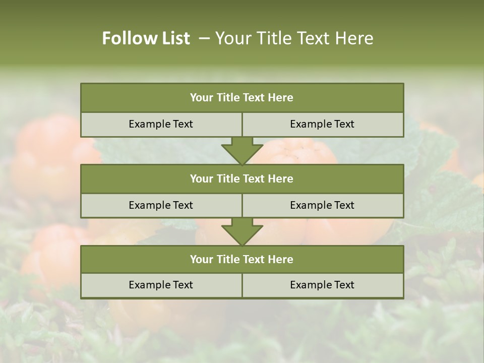 A Group Of Orange Berries Sitting On Top Of Green Leaves PowerPoint Template