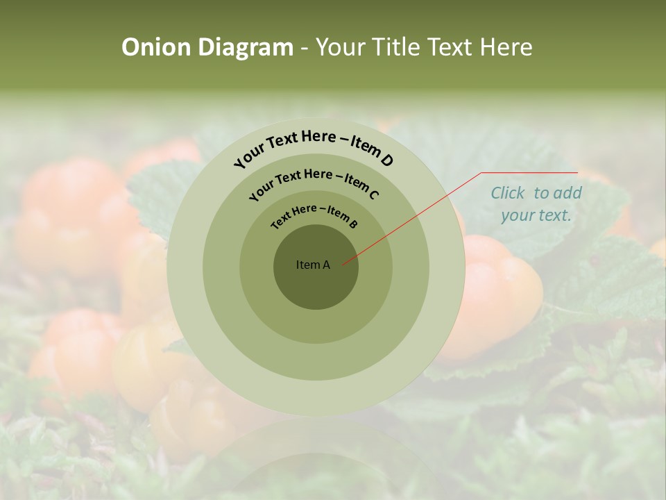 A Group Of Orange Berries Sitting On Top Of Green Leaves PowerPoint Template