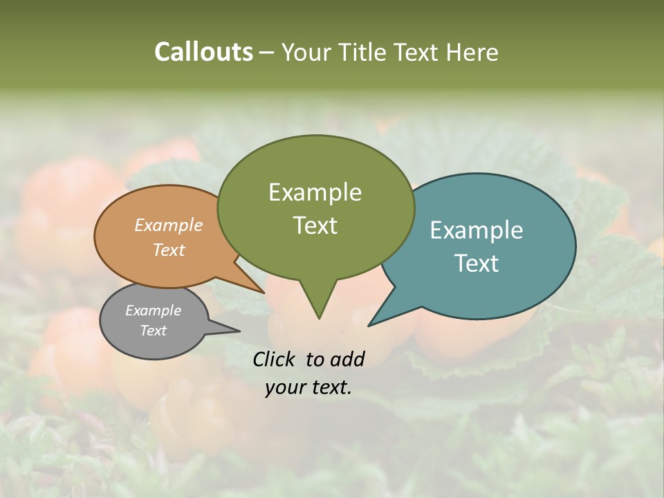 A Group Of Orange Berries Sitting On Top Of Green Leaves PowerPoint Template