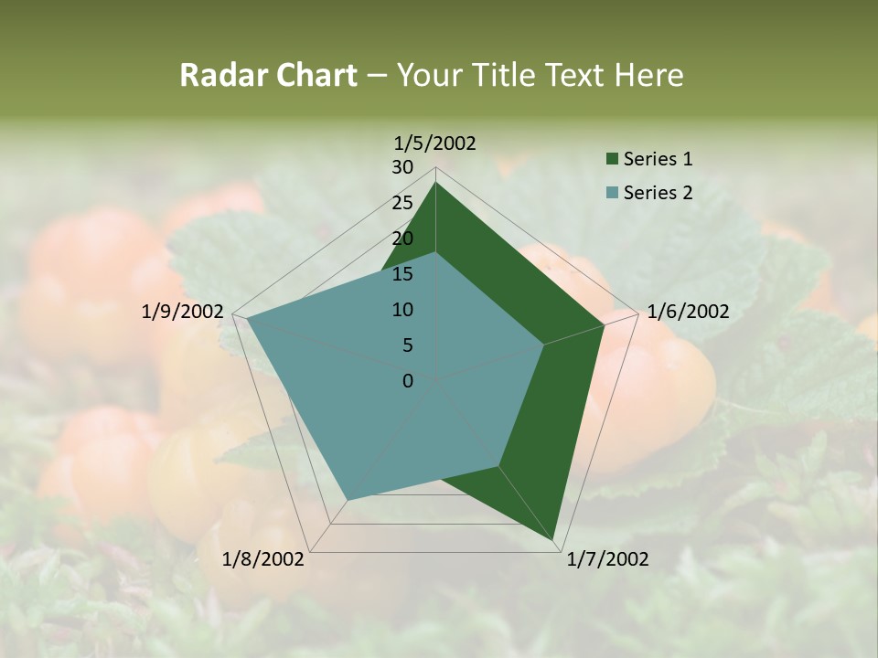 A Group Of Orange Berries Sitting On Top Of Green Leaves PowerPoint Template