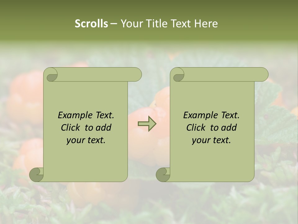 A Group Of Orange Berries Sitting On Top Of Green Leaves PowerPoint Template