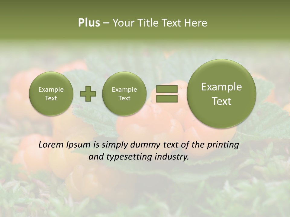 A Group Of Orange Berries Sitting On Top Of Green Leaves PowerPoint Template