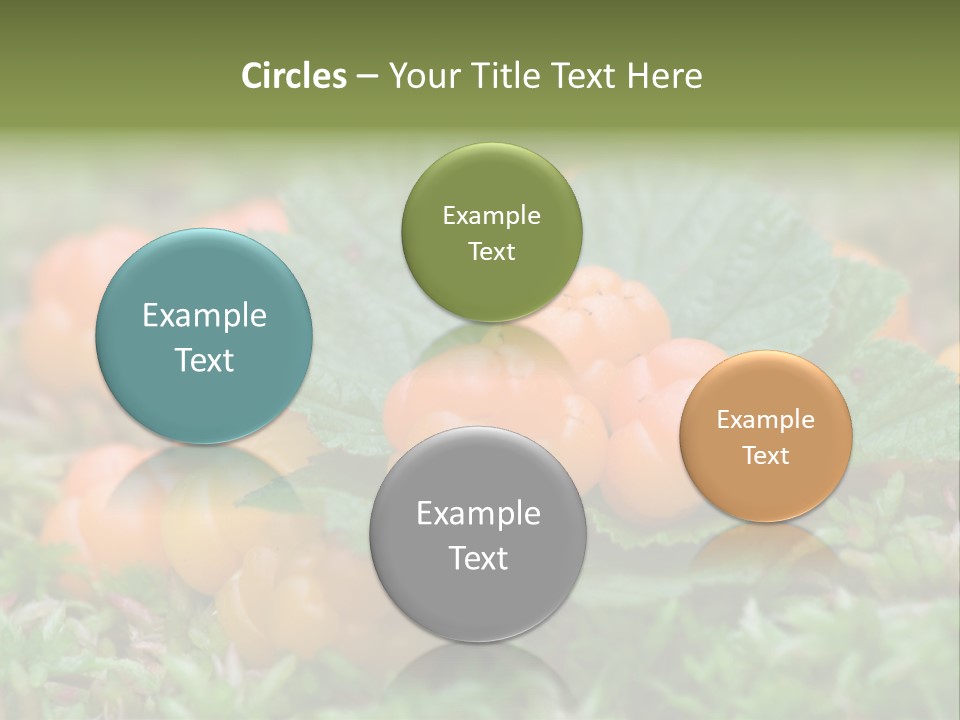 A Group Of Orange Berries Sitting On Top Of Green Leaves PowerPoint Template