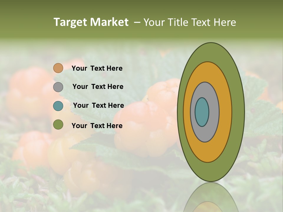 A Group Of Orange Berries Sitting On Top Of Green Leaves PowerPoint Template