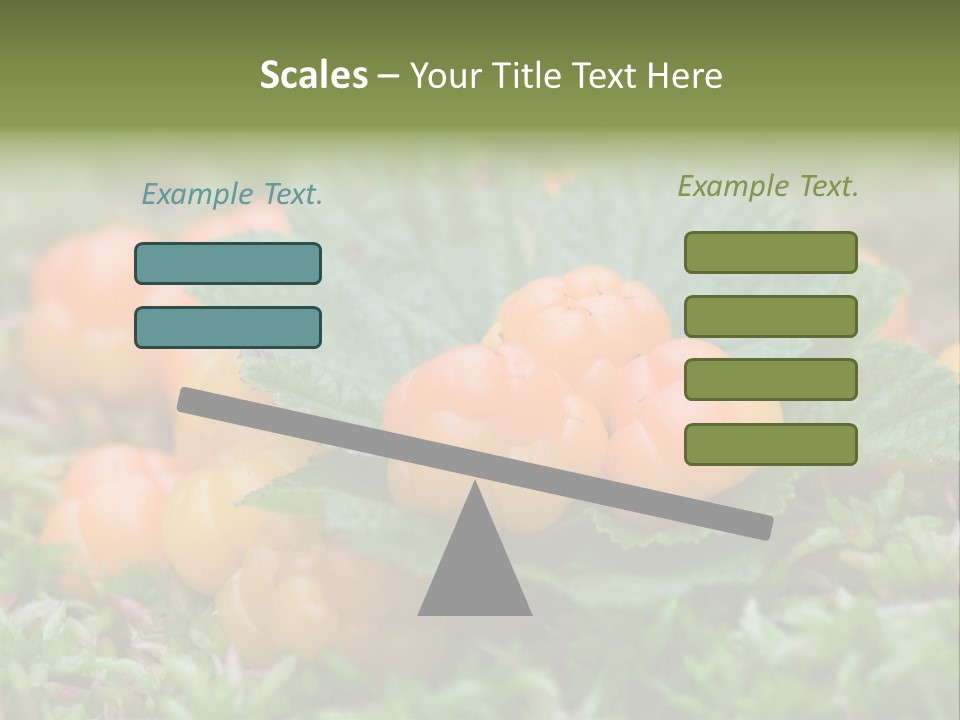 A Group Of Orange Berries Sitting On Top Of Green Leaves PowerPoint Template