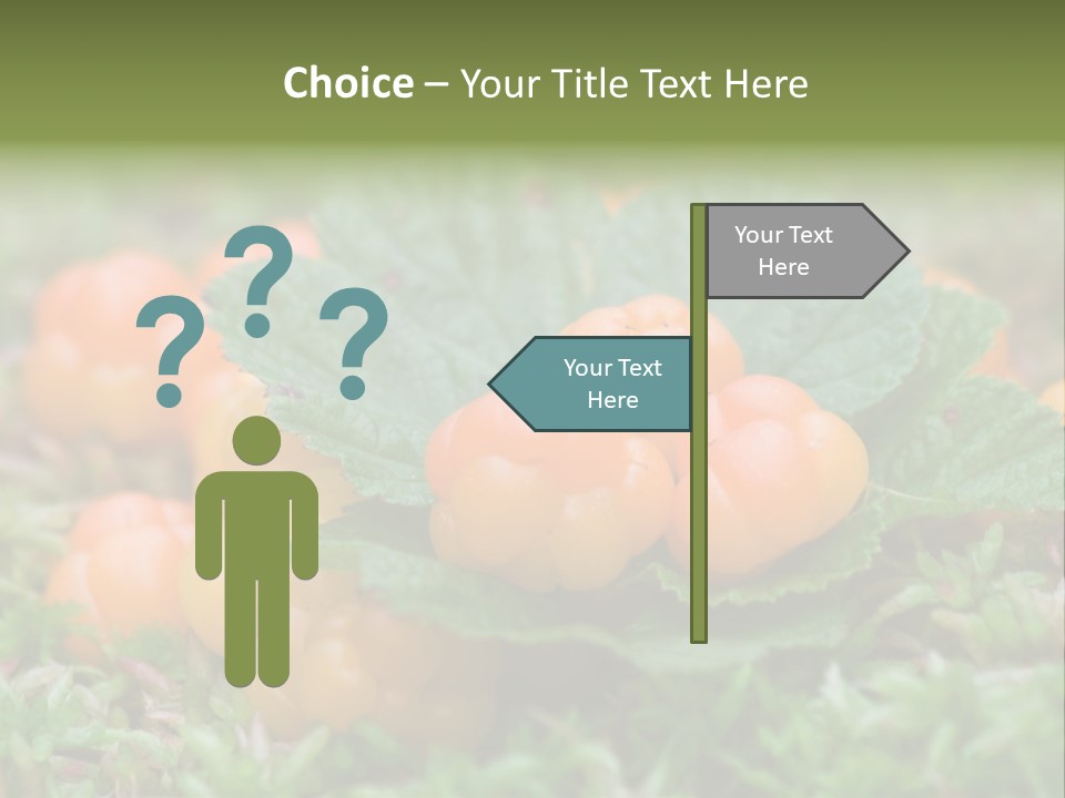 A Group Of Orange Berries Sitting On Top Of Green Leaves PowerPoint Template