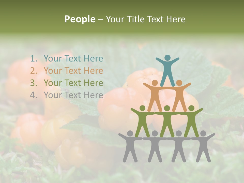 A Group Of Orange Berries Sitting On Top Of Green Leaves PowerPoint Template