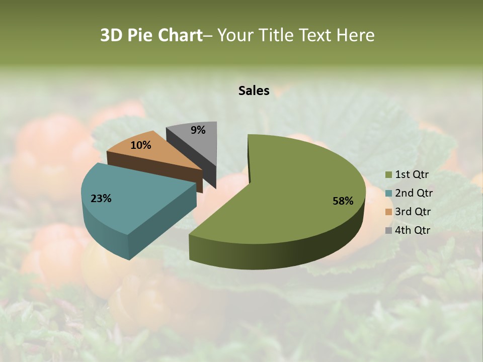 A Group Of Orange Berries Sitting On Top Of Green Leaves PowerPoint Template
