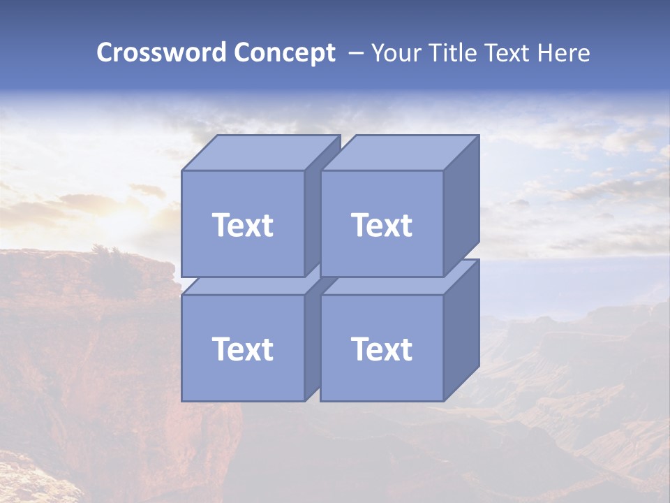 A Person Sitting On Top Of A Cliff Overlooking A Canyon PowerPoint Template