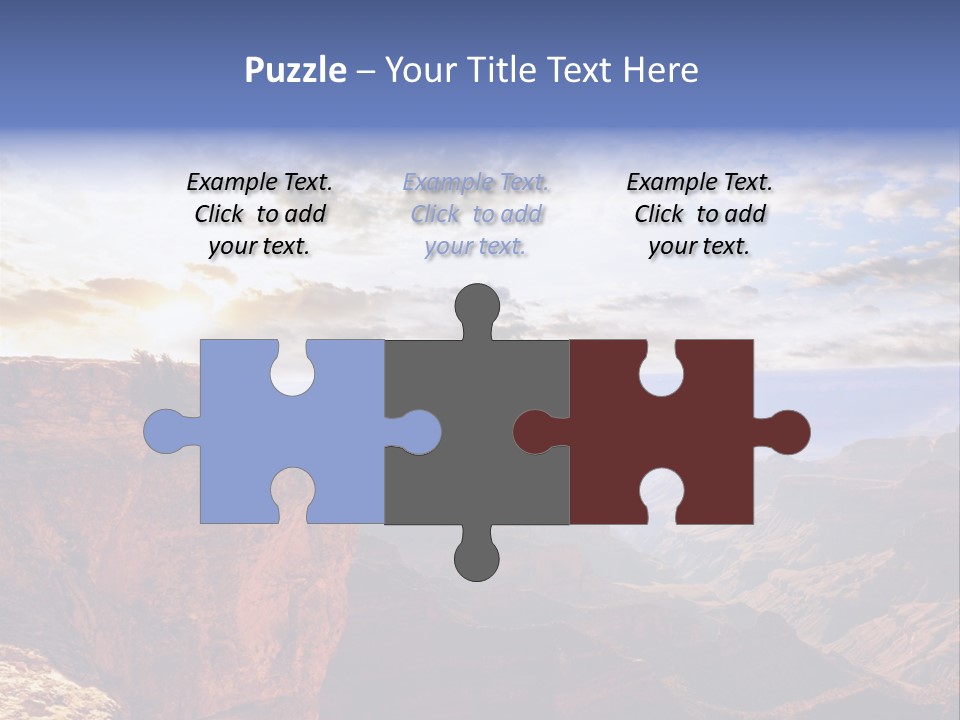 A Person Sitting On Top Of A Cliff Overlooking A Canyon PowerPoint Template