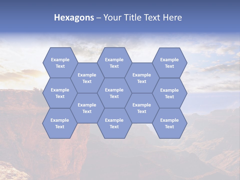 A Person Sitting On Top Of A Cliff Overlooking A Canyon PowerPoint Template