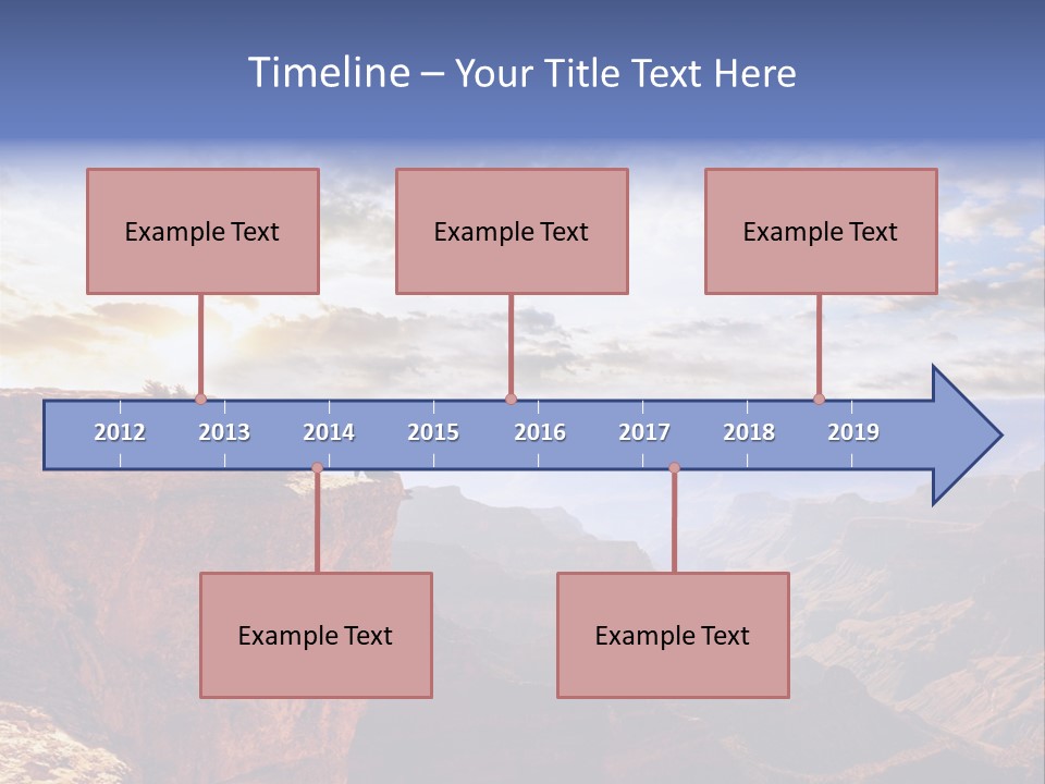 A Person Sitting On Top Of A Cliff Overlooking A Canyon PowerPoint Template