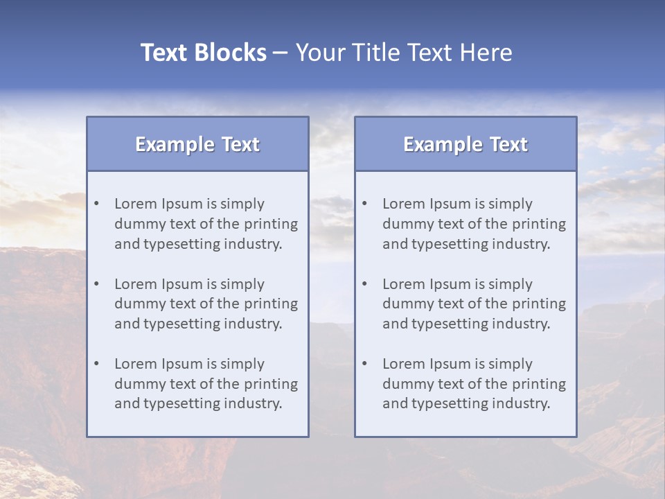 A Person Sitting On Top Of A Cliff Overlooking A Canyon PowerPoint Template
