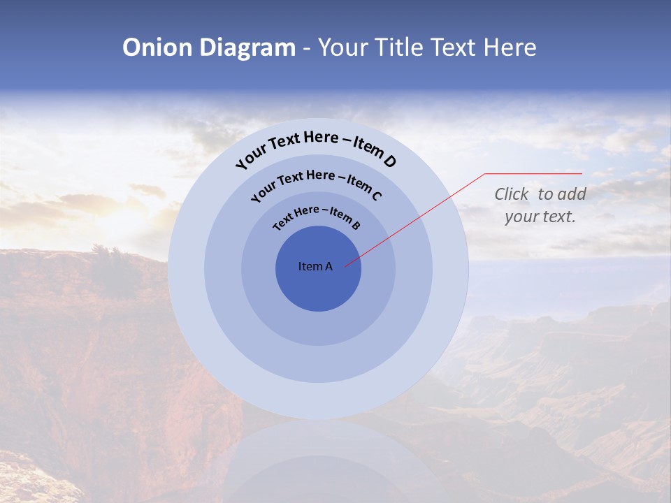 A Person Sitting On Top Of A Cliff Overlooking A Canyon PowerPoint Template