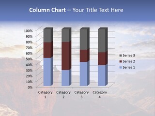 A Person Sitting On Top Of A Cliff Overlooking A Canyon PowerPoint Template