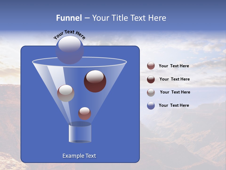 A Person Sitting On Top Of A Cliff Overlooking A Canyon PowerPoint Template