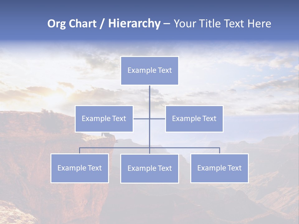 A Person Sitting On Top Of A Cliff Overlooking A Canyon PowerPoint Template