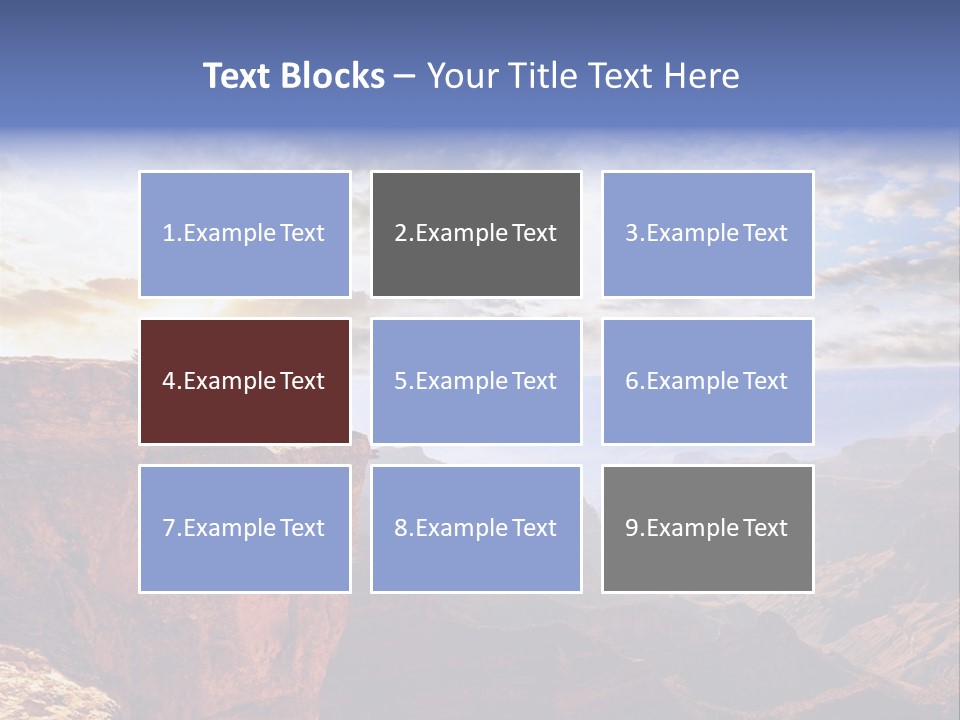 A Person Sitting On Top Of A Cliff Overlooking A Canyon PowerPoint Template