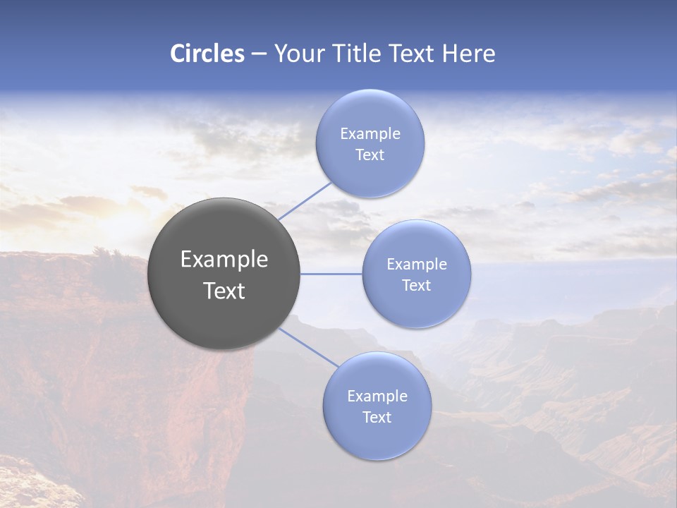 A Person Sitting On Top Of A Cliff Overlooking A Canyon PowerPoint Template