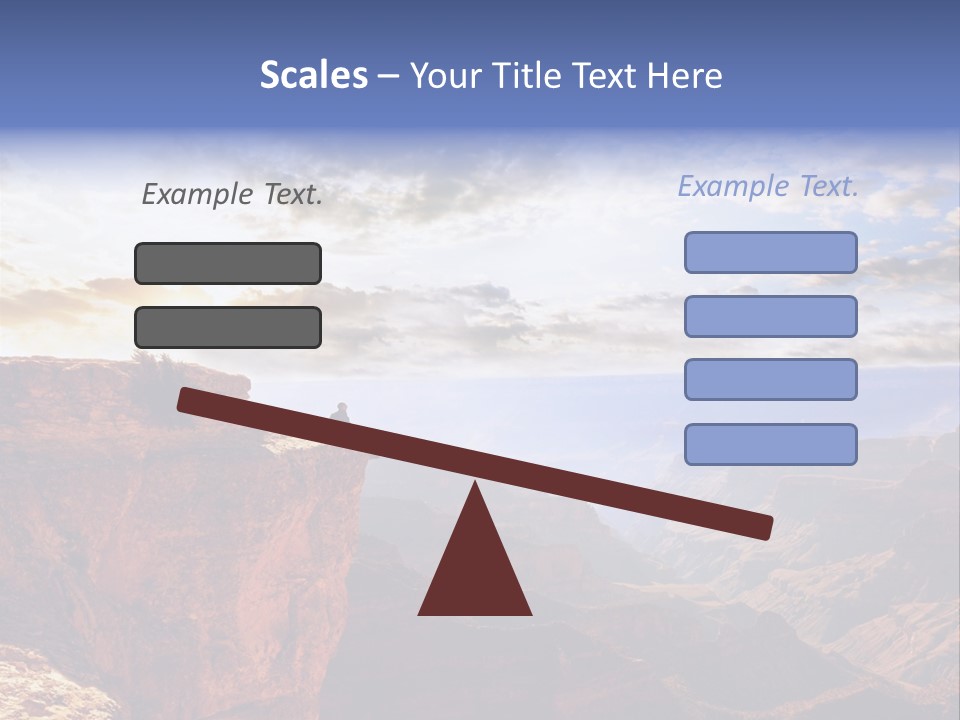 A Person Sitting On Top Of A Cliff Overlooking A Canyon PowerPoint Template