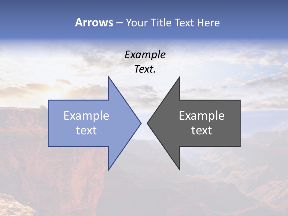 A Person Sitting On Top Of A Cliff Overlooking A Canyon PowerPoint Template