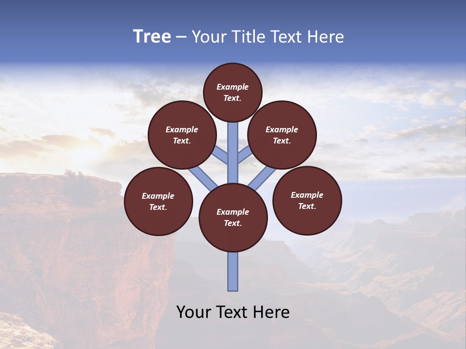 A Person Sitting On Top Of A Cliff Overlooking A Canyon PowerPoint Template