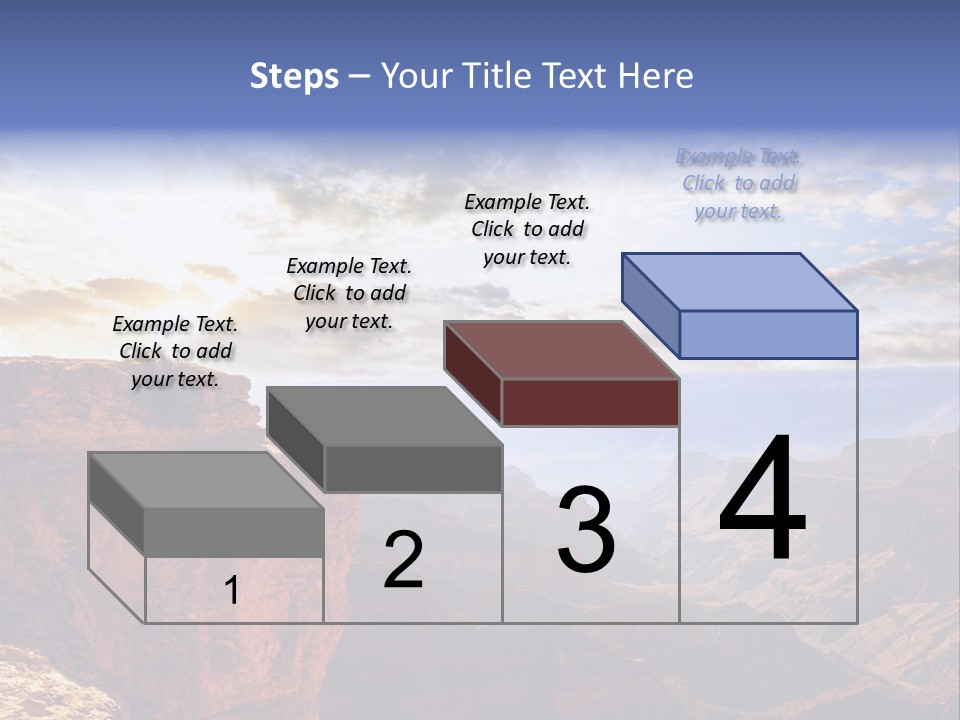 A Person Sitting On Top Of A Cliff Overlooking A Canyon PowerPoint Template