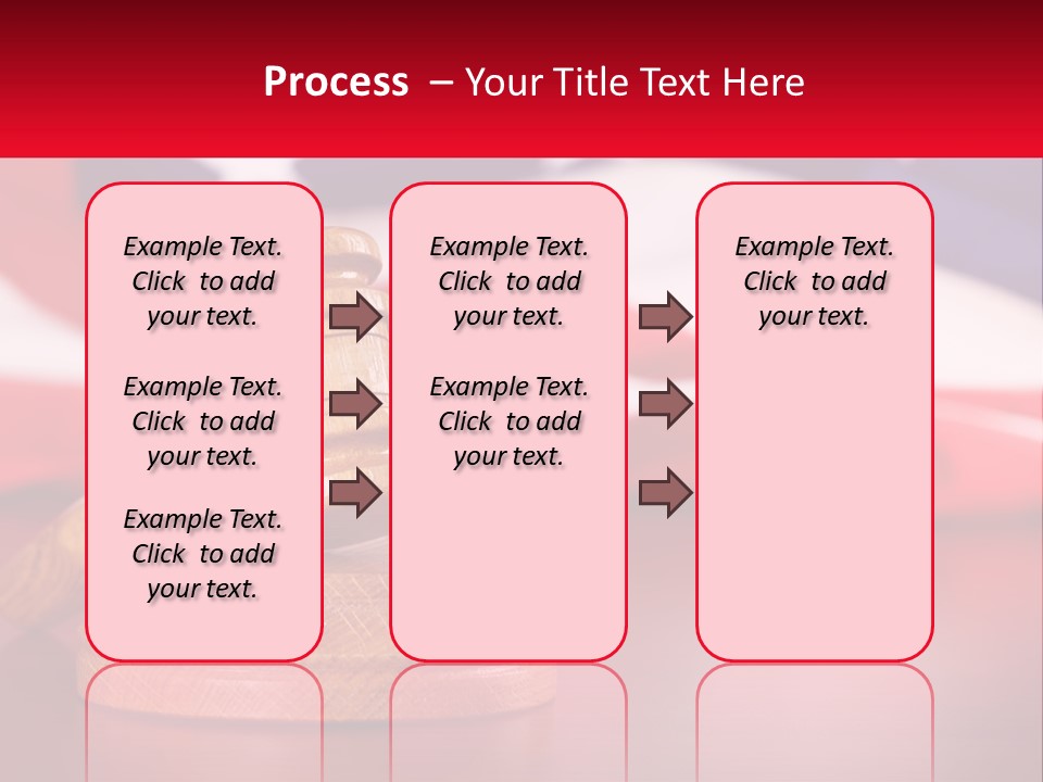 A Wooden Judge's Hammer Sitting On Top Of A Wooden Table PowerPoint Template