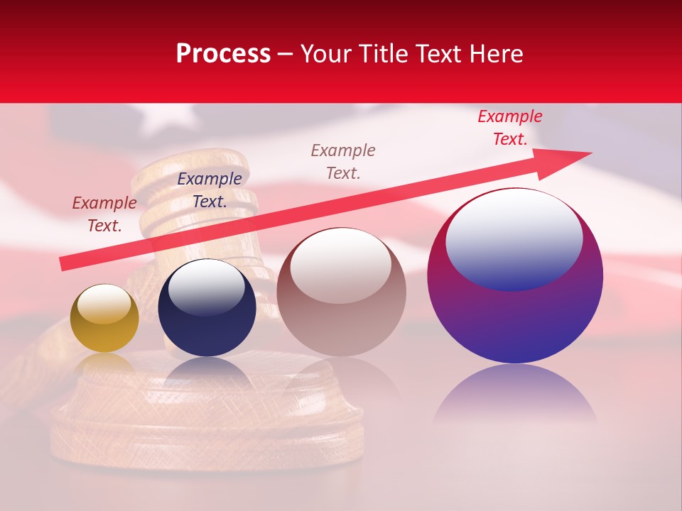 A Wooden Judge's Hammer Sitting On Top Of A Wooden Table PowerPoint Template