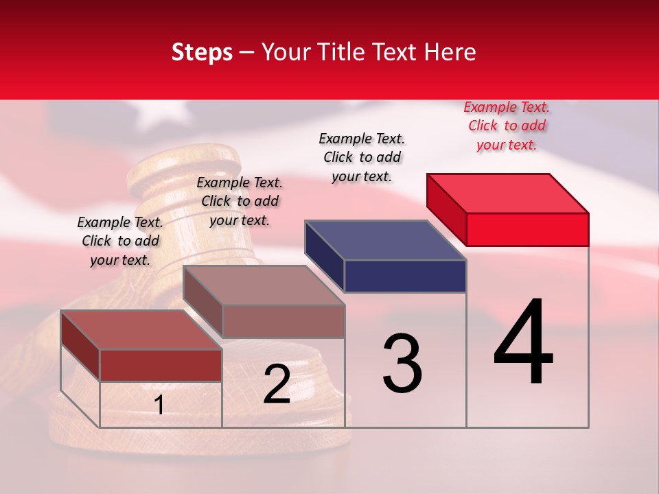 A Wooden Judge's Hammer Sitting On Top Of A Wooden Table PowerPoint Template