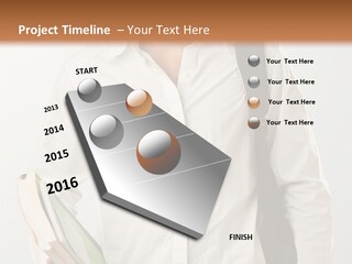 A Man In A White Shirt Is Holding A Book PowerPoint Template