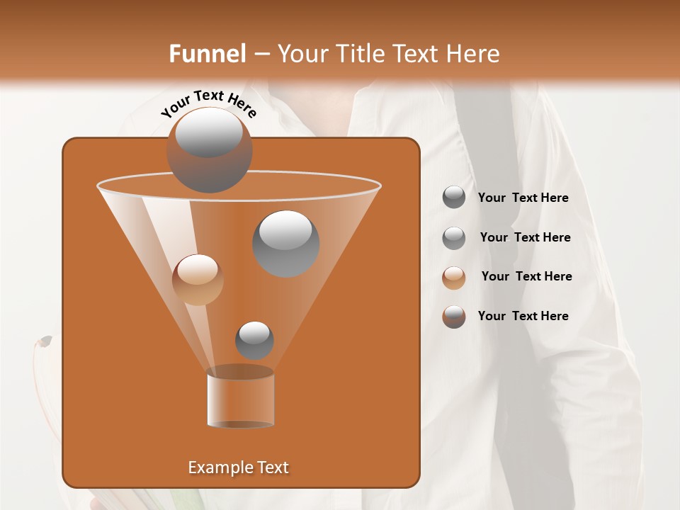 A Man In A White Shirt Is Holding A Book PowerPoint Template