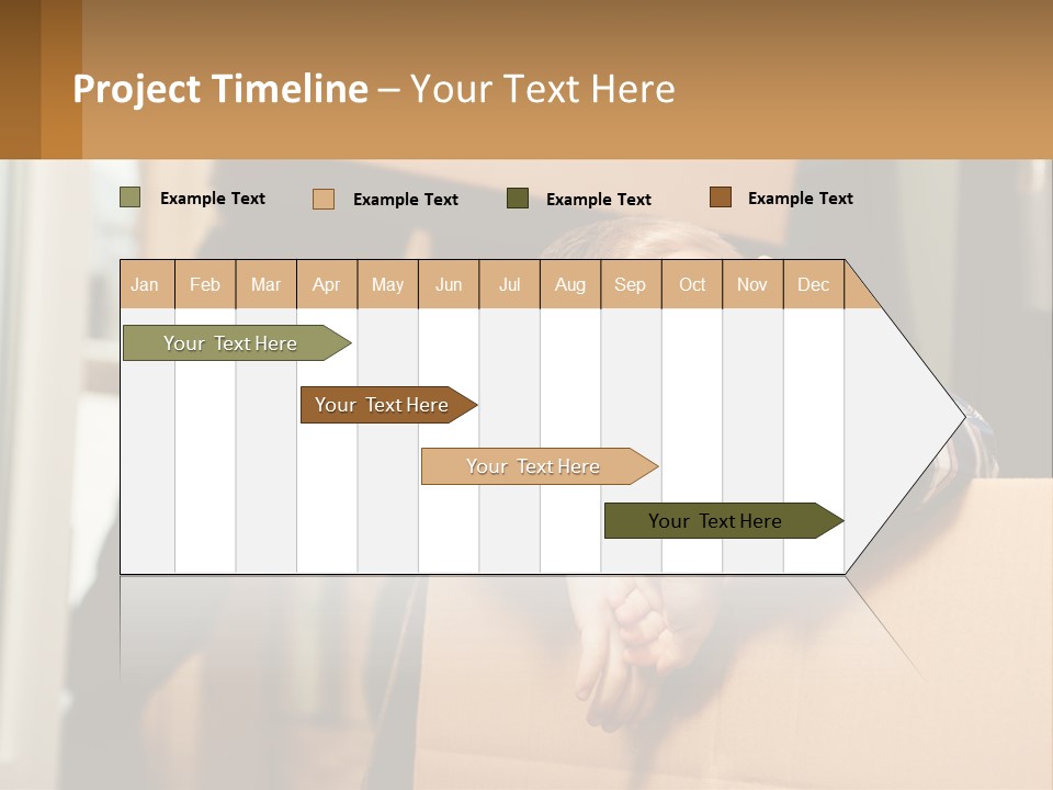 A Young Boy Sitting On Top Of A Cardboard Box PowerPoint Template
